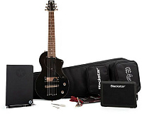 Carry-On Deluxe Black  Трэвел-гитара в комплекте с комбо FLY 3 BT