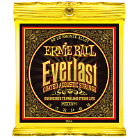 Ernie Ball 2554 струны для акустической гитары Everlast 80/20 Bronze Medium (13-17-26-34-46-56)