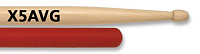 VIC FIRTH X5AVG  барабанные палочки с антискользящим покрытием, тип Extreme 5A с деревянным наконечником, материал - гикоридлина 16 1/2", диаметр 0,565", серия American Classic