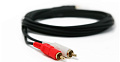 PROCAST Cable S-MJ/2RCA.5  Профессиональный межблочный соединительный звуковой кабель 3,5 мм miniJack (stereo)  2RCA (male), цвет изоляции черный, длина 5 м