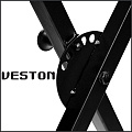 VESTON KS003 стойка для клавишных инструментов с защелкой, Х-образная, 170 - 970 мм, сталь