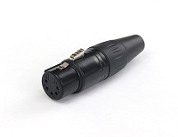 AuraSonics XN5F-B 5-контактный кабельный разъем XLR female, цвет черный