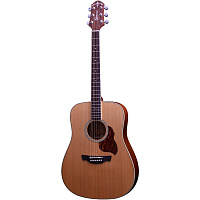 CRAFTER D-7/NC акустическая гитара дредноут, верхняя дека - массив кедра, корпус - красное дерево, чехол в комплекте
