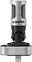 SHURE MOTIV MV88   цифровой конденсаторный стерео микрофон для записи на устройства Apple с разъемом Lightning