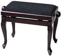GEWA Piano Bench Deluxe Classic Rosewood Matt банкетка палисандр матовый гнутые ножки верх черный