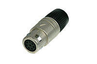 Neutrik OSC8F-NI кабельный разъём NeutriCon female c установленными контактами никелированный корпус