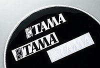 TAMA TLS100BK наклейка на пластик с логотипом TAMA черная
