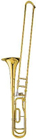 Amati ASL 344-O  тромбон тенор Bb/F ученический, лак золото, раструб 205 мм + кейс 6674