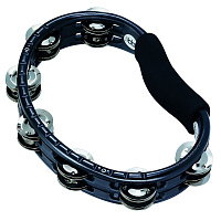 MEINL TMT1BK  ручной тамбурин, пластик ABS, 2 ряда стальных джинглов, цвет черный
