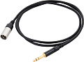Cordial CFM 3 MV инструментальный кабель  XLR male/джек стерео 6,3 мм, 3,0 м, черный
