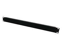 Omnitronic 19” Front panel -1U пустая (глухая) панель-заглушка, 1U, материал 1.2 мм сталь, чёрное порошковое покрытие, размеры 480х44.5 мм