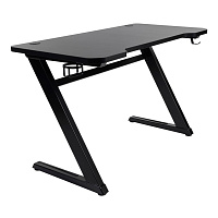 QUIK LOK WKS001 рабочий стол для домашней студии, Z-образная база, столешница 120x60 см, высота от пола 72 см, цвет черный