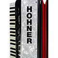 HOHNER The New Bravo III 96 white (A16711/A16712)  аккордеон 7/8, 3-голосный, правая клавиатура 37 клавиш, 7 регистров, левая клавиатура 96 басов, 3 регистра, цвет белый, диапазон (F-F), вес 8,6 кг