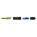 ROXTONE J3BG Разъем джек стерео 6.3 мм, цвет черный