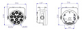 STAGE4 FASHION PAR 12x10XWAU Светодиодный дизайнерский светильник типа LED PAR, источник света 12*10 Вт RGBWAU, DMX-512, строб, диммер, Master-Slave/Auto/ Static, мощность 130 Вт