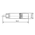 ROXTONE P2NG (set) Набор из двух разъемов  RCA, цвет серебристый