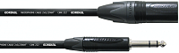 Cordial CPM 10 MV инструментальнй кабель XLR male/джек стерео 6,3 мм male, разъемы Neutrik, 10,0 м, черный