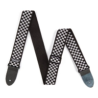 Dunlop D3831BK Classic Black/White Check  гитарный ремень