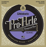 D'ADDARIO EJ44C струны для классической гитары, Composite, Silver, X-Hard Tension