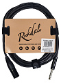 ROCKDALE XJ001-3M готовый микрофонный кабель, разъёмы XLR male  stereo jack male, длина 3 м, чёрный