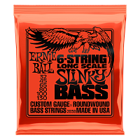 Ernie Ball 2838 струны для 6-струнной бас-гитары Nickel Bass LS Slinky 6 (32-45-65-80-100-130)