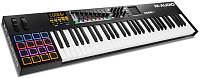 M-Audio CODE 61 Black   MIDI контроллер, 61 клавиша, полувзвешенная механика с послекасанием, 8 назначаемых регуляторов радиального типа, 16 пэдов, цвет черный