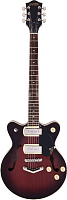 GRETSCH G2655-P90 Streamliner Jr. Double-Cut P90 Claret Burst полуакустическая гитара, цвет коричневый