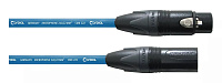 Cordial CPM 10 FM BLUE микрофонный кабель XLR female - XLR male, разъемы Neutrik, длина 10 метров, цвет синий