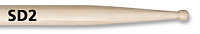 VIC FIRTH SD2 Bolero  барабанные палочки, круглый деревянный наконечник, материал - клён, длина 15 3/4", диаметр 0,635", серия American Custom