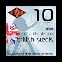 ROTOSOUND BS10 STRINGS STAINLESS STEEL струны для электрогитары, стальные, 10-46