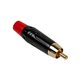 ROCKDALE RCA053 кабельный разъем RCA, металлический корпус, позолоченные контакты, цвет черный