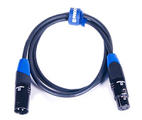 PROCAST Cable XLR(f)/XLR(m).1 Балансный соединительный сигнальный звуковой кабель XLR(f) XLR(m), длина 1 метр, цвет черный