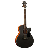KEPMA EAC Black акустическая гитара, цвет черный глянцевый