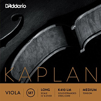D'ADDARIO K410 LM струны альтовые, серия KAPLAN, Medium, Long Scale
