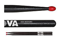 VIC FIRTH N7ANB  барабанный палочки (черного цвета) 7A, орех, нейлоновый наконечник, длина 15 1/2", диаметр 0,540", серия NOVA