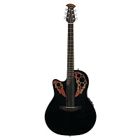 OVATION CE44L-5 Celebrity Elite Mid Cutaway Black гитара электроакустическая леворукая