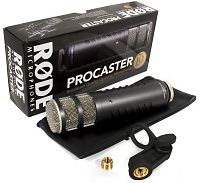 RODE Procaster кардиоидный динамический микрофон.Частотный диапазон 75Гц-18кГц, балансный выход 320 Ом