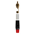 ROCKDALE RCA053 кабельный разъем RCA, металлический корпус, позолоченные контакты, цвет черный