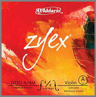 D'ADDARIO DZ312 4/4M Zyex, струна скрипичная 4/4 medium, A