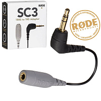 RODE SC3 кабель-адаптер с разъемами TRS/TRRS для микрофона smartLav, длина 11 см, вес 20 г