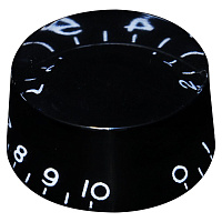 Hosco H-KB-110I  ручка потенциометра Les Paul (дюймовый размер), цилиндр, Black