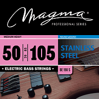Magma Strings BE190S  Струны для бас-гитары, серия Stainless Steel, калибр: 50-70-85-105, обмотка круглая, нержавеющая сталь, натяжение Medium Heavy