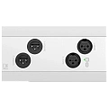 AUDAC NWP222/W Настенная сетевая панель удаленного подключения, цвет белый