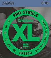 D'ADDARIO EPS530 струны для электрогитары ProSteel, сталь, Ex Sup Lite 8-38