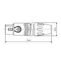 ROXTONE XF3BG Разъем XLR мама
