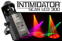 CHAUVET Intimscan LED 300  светодиодный сканер. 1х60Вт светодиод, 8 фиксированных цветов + белый, 7 гобо + открытая позиция, 23,8мм диаметр гобо, строб-эффект 0-20Гц, освещенность 2850lux (2м)
