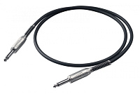 Proel BULK100LU1 кабель Mono Jack 6,3мм/Mono Jack 6,3мм, инcтрументальный, длина 1,0м (кабель HPC110, разъемы S230)