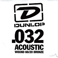 Dunlop DAB32 80/20 Bronze  струна для акустической гитары, 0.032