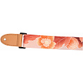 FLIGHT S35 FLOWER  ремень для укулеле, материал полипропилен, розовый, с цветами