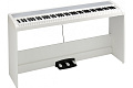 KORG B2SP WH цифровое пианино, взвешенная клавиатура, 12 тембров, педаль, адаптер питания в комплекте, цвет белый